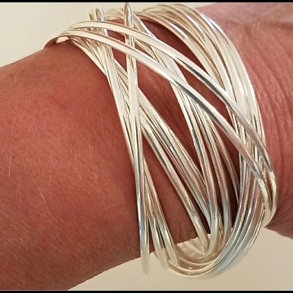 Silpada Sterling Silver 22 bangle bracelet